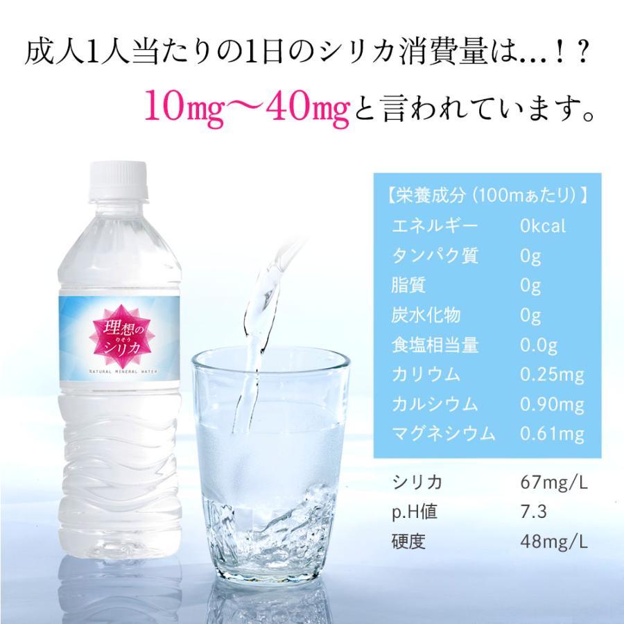 シリカ水 500ml 24本 高濃度シリカ水 シリカウォーター 理想のシリカ ミネラルウォーター ケイ素水 天然水 シリカ 水 軟水 国産 鳥取県産 |  | 06