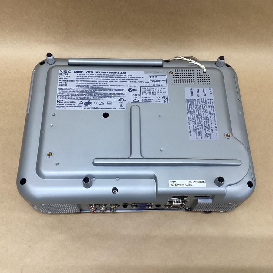 ランプ使用202時間 NEC 三原色液晶シャッタ投映方式