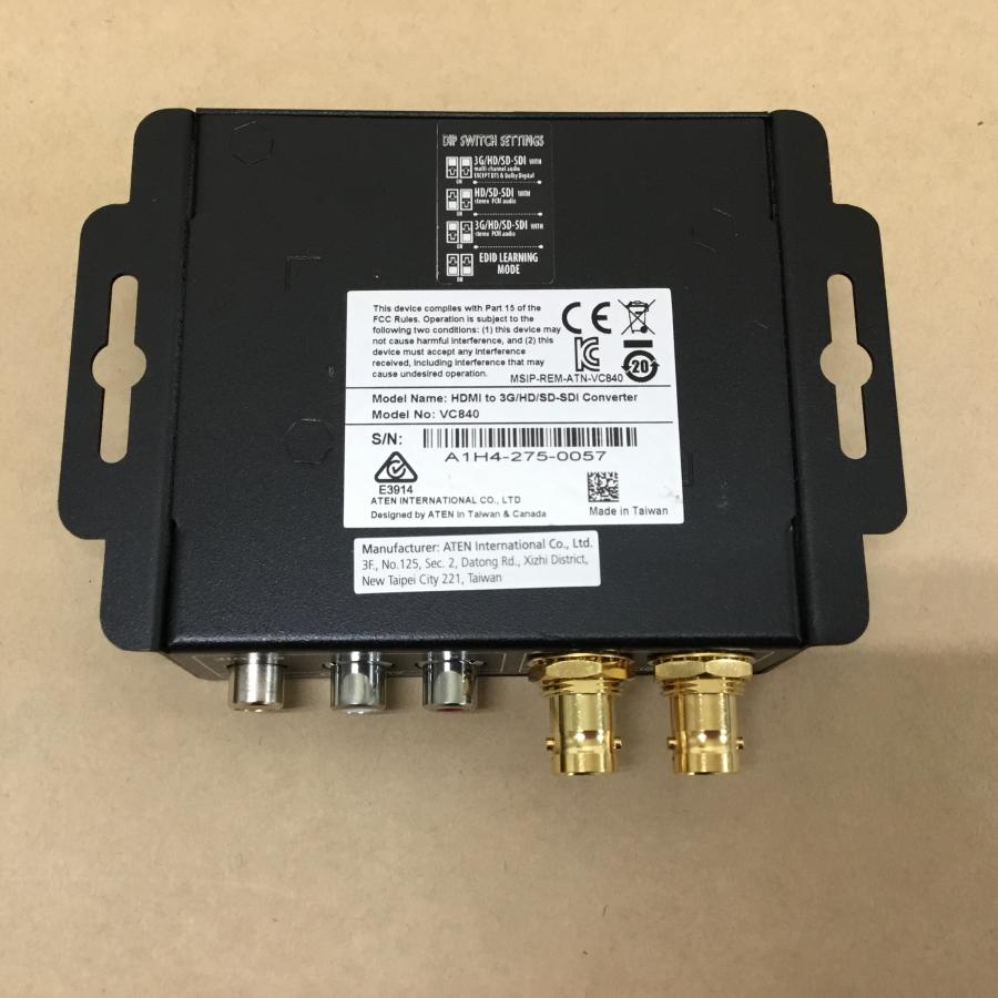 ATEN ビデオ変換器 HDMI to 3G/HD/SD－SDIタイプ VC840 ATEN ビデオ変換器 HDMI to 3G/HD/SD−SDIタイプ VC840