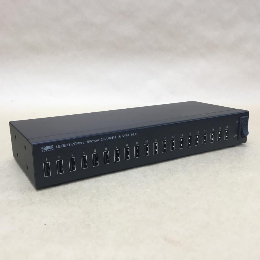 新品 USB-2HCS20 サンワサプライ 20ポートUSBハブ USB-2HCS20【USB2.0 20ポートハブ】iPadやタブレットなどの機器