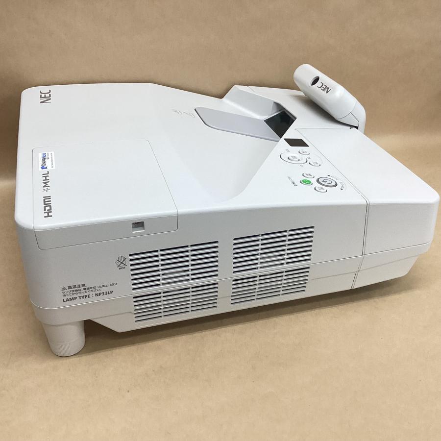 NEC - ランプ使用567時間 NEC プロジェクター NP-UM351WJL 3500ルーメン HDMI リモコン D-SUB USB-B 電子黒板キット(NP03WI) NP-UM351WJL］ベースモデル : プロジェクタータイプ 82型