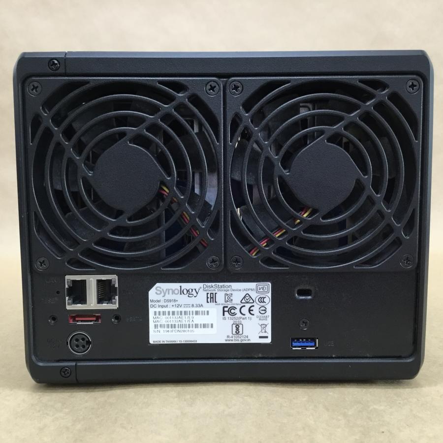Synology - 動作確認済み・システム消去済み SYNOLOGY ネットワーク接続ストレージ DS918+ 8000GB(2000GB×4) 動作確認済み・システム消去済み SYNOLOGY ネットワーク接続