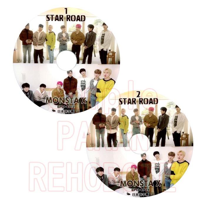 【韓流DVD】MONSTA X [ STAR ROAD  ] 2枚SET (EP01-EP24)  (日本語字幕) ★ モンスタエックス /MONSTAX｜rehobote