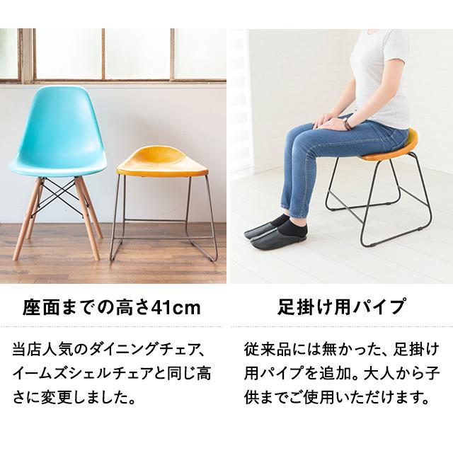 大人レトロ&カフェ風　アイアンと本革のスツール VINTAGE スツール レザースツール 椅子 チェア おしゃれ かわいい 北欧