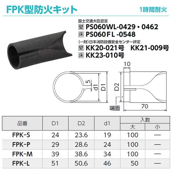 【FPK-P】オンダ製作所 FPK型防火キット P 大ロット 入数:100_1