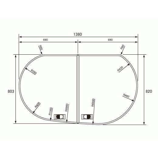 GKU74KF8T2LS Panasonic パナソニック 16タマゴL薄型断熱風呂フタ (RLSX74KF8T2LS GKU74KF8T2L の代替品)