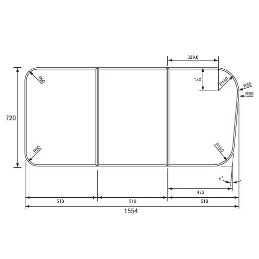 パナソニック Panasonic(松下電工 ナショナル) 風呂ふた(ふろふた