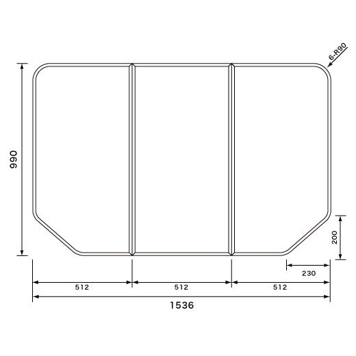 風呂蓋　パナソニック　GTD76KN91 Panasonic（パナソニック） 風呂ふた (フロフタ) 風呂フタ 断熱組み