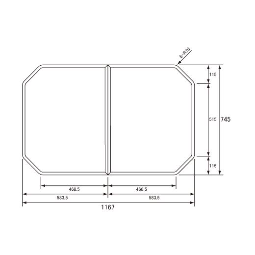 Panasonic（パナソニック） 風呂ふた 断熱組フタ 本体厚み 22.0mm