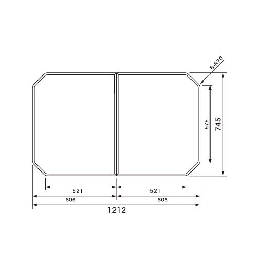 Panasonic（パナソニック） 風呂ふた (フロフタ) GVR1313 風呂フタ