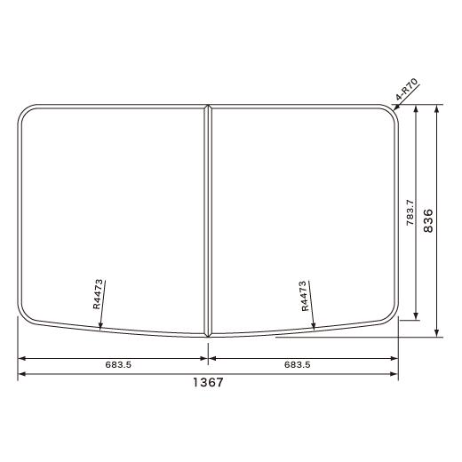 Panasonic（パナソニック） 風呂ふた (フロフタ) GVR1374 風呂フタ