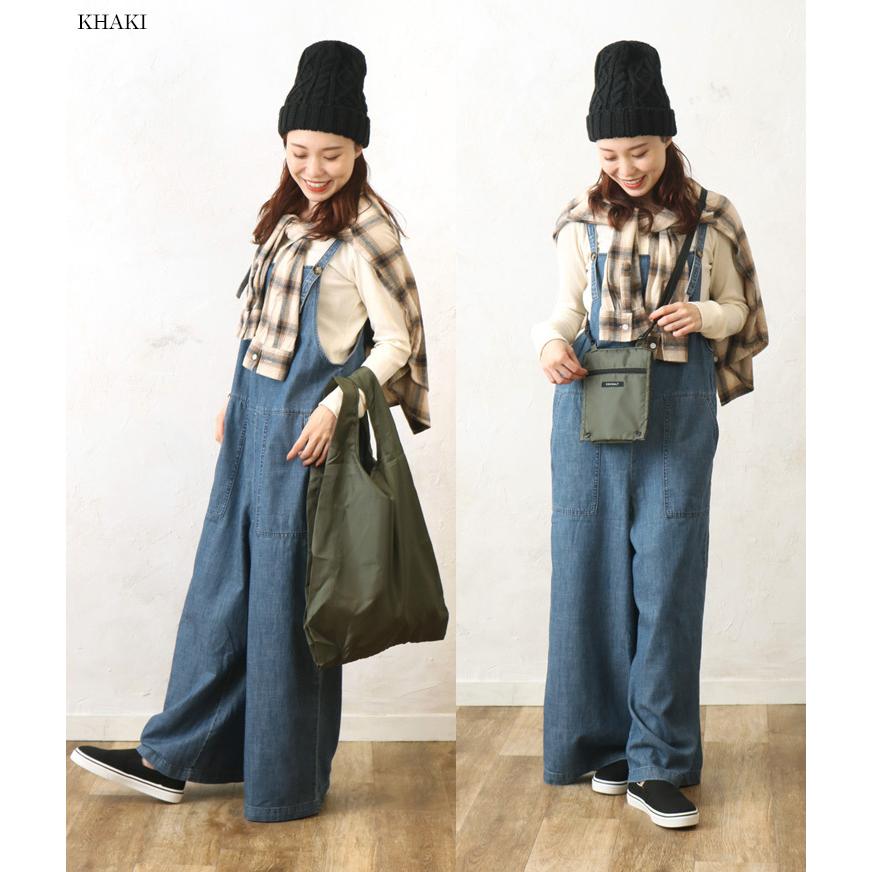 ★在庫限り★エコバック レジ袋 2WAYバッグ ポケットショルダーエコバッグ 軽量 ショルダーバッグ サコッシュ | polka polka | 03