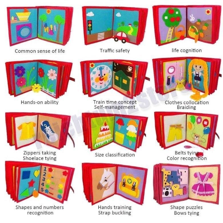 布絵本 脳を育む 教育絵本 Diy 知育玩具 おもちゃ 破れない 無毒無臭 ソフトブック 早期教育 モンテッソーリ幼児 子供 布のおもちゃ 手作り 出産祝い プレゼント Pe5dc Reichtum2store 通販 Yahoo ショッピング