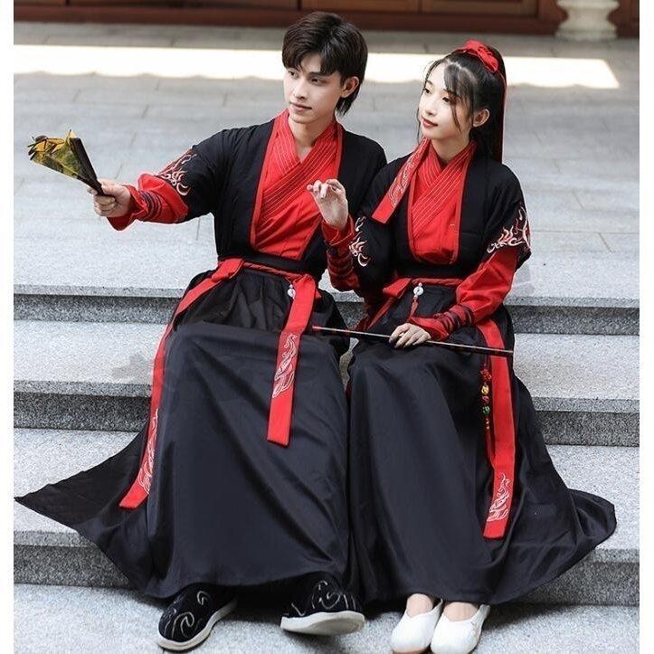 コスプレ チャイナ服 メンズ レディース 漢服 中華服 ハロウイン中華コスプレ衣装 長袖 ベスト 長袖トップス スカート３点セット カンフー衣装 Pe1d Reichtum2store 通販 Yahoo ショッピング