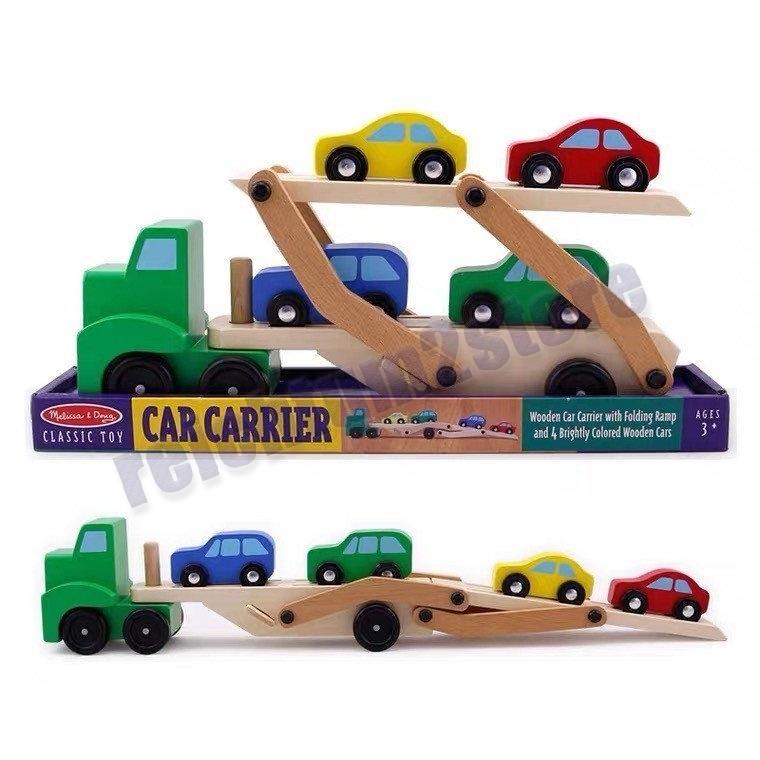 新品 おもちゃ 車 トレーラー トラック ミニカー 木製 知育玩具 幼児 1歳半 カートランスポーター 子供 1歳 2歳 3歳 4歳 誕生日プレゼント 男の子 Pb1 Reichtum2store 通販 Yahoo ショッピング