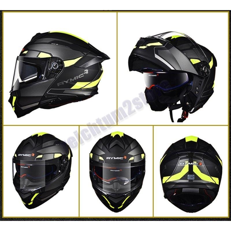 システムヘルメット フルフェイスヘルメット ダブルシールド メガネ