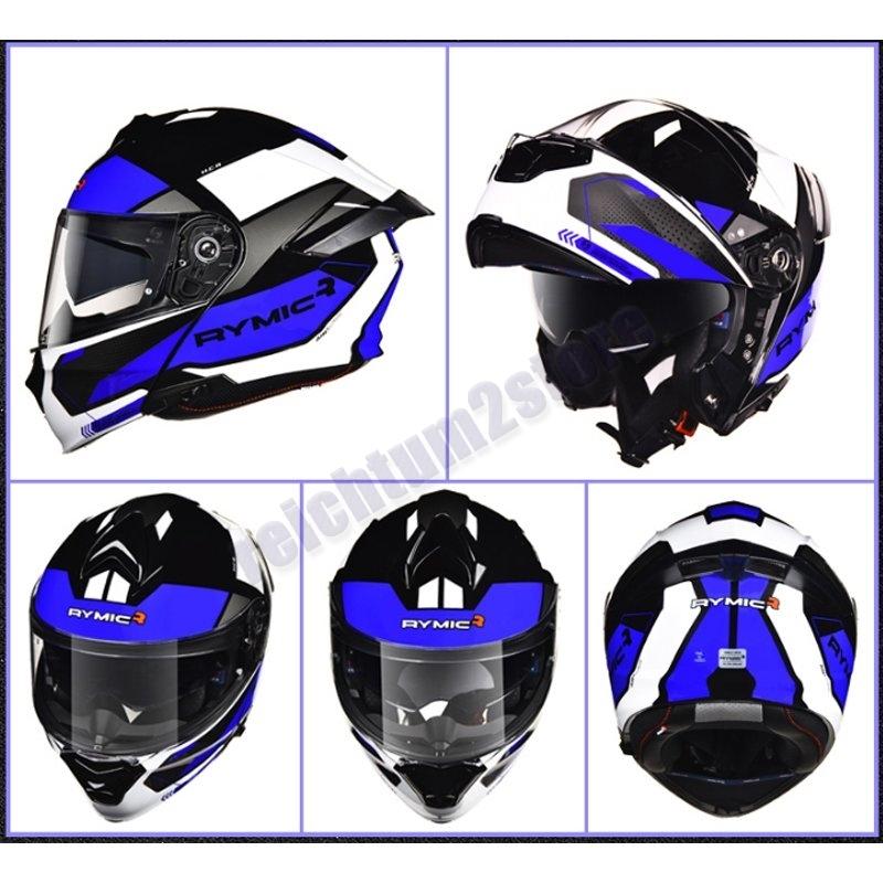 システムヘルメット フルフェイスヘルメット ダブルシールド メガネ