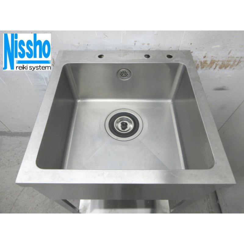 □中古 ステンレス1槽シンク・600×600×902(mm)・厨房専門店 □中古 ステンレス1槽シンク・600×600×902(mm)・厨房専門店