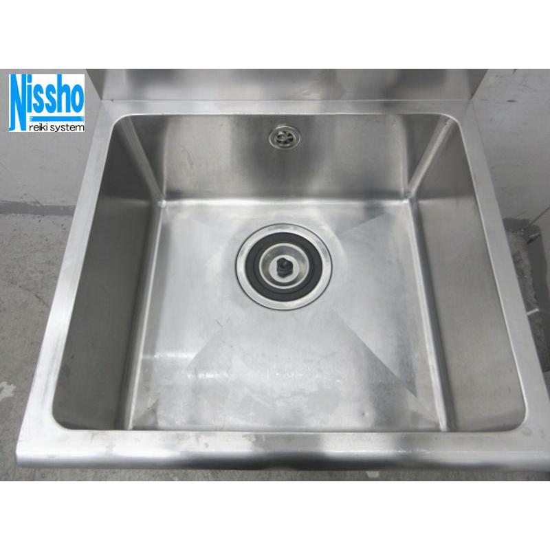 □中古 ステンレス1槽シンク・三方枠・600×600×800/950(mm □中古 ステンレス1槽シンク・三方枠・600×600×800/950(mm