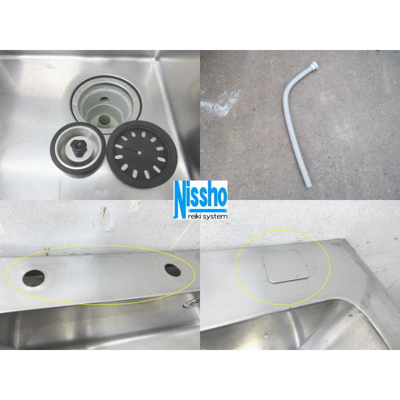 □中古 ステンレス1槽シンク・600×600×835(mm)・厨房専門店 □中古 ステンレス1槽シンク・600×600×835(mm)・厨房専門店