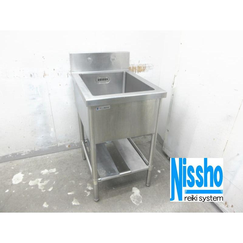 □中古 ステンレス1槽シンク・スノコ付き・500×660×835/980(mm □中古 ステンレス1槽シンク・スノコ付き・500×660×835/980(mm