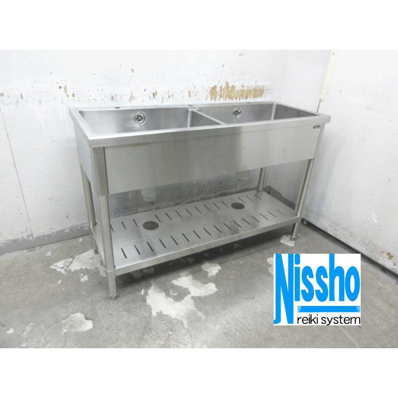 Tanico 二層シンクステンレス2層シンク厨房900×450×800