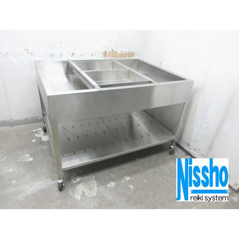 □中古 氷冷ディスプレイケース・鮮魚ケース・1200×900×800(mm