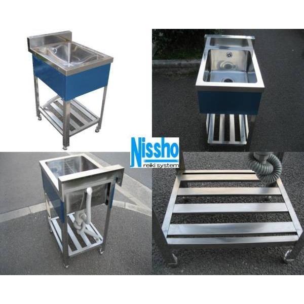 新品○ステンレス1槽シンクB付450×600×800/890mm○厨房