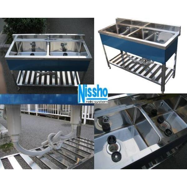 新品○ステンレス2槽シンクB付1200×450×800/890mm○厨房専門店 新品○ステンレス2槽シンクB付1200×450×800/890mm○厨房専門店