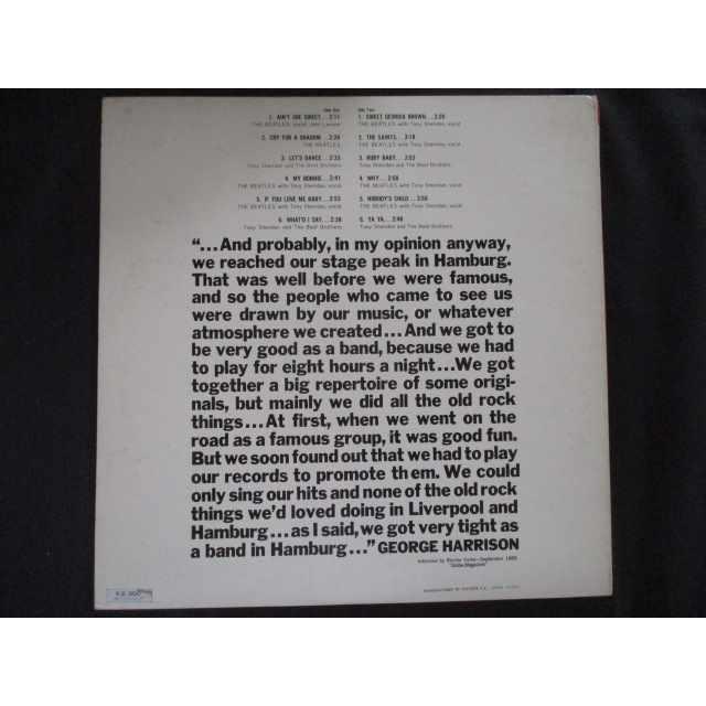 LP/レコード 0219□ビートルズ/In The Beginning 1961/MP2326