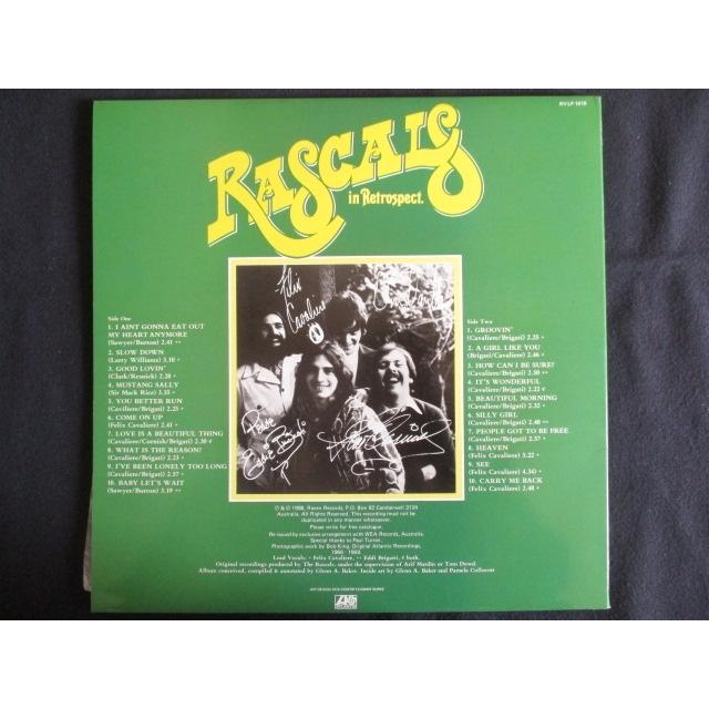 Rascals in Retrospect レコード LP/レコード 0146□RASCALS/in Retrospect/RVLP1015 : ステップREIKODO