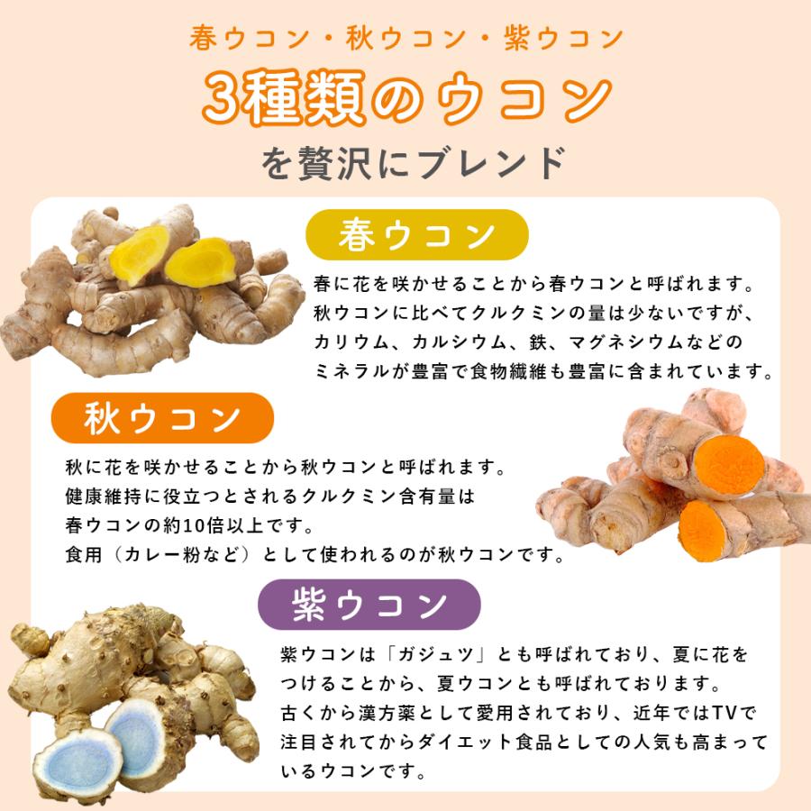 ウコン サプリ 錠剤 発酵ウコン 醗酵三種ウコン 300粒(1ヶ月分) 無添加 春ウコン 秋ウコン 紫ウコン サプリメント お酒 クルクミン 肝臓 アルコール 二日酔い |  | 06