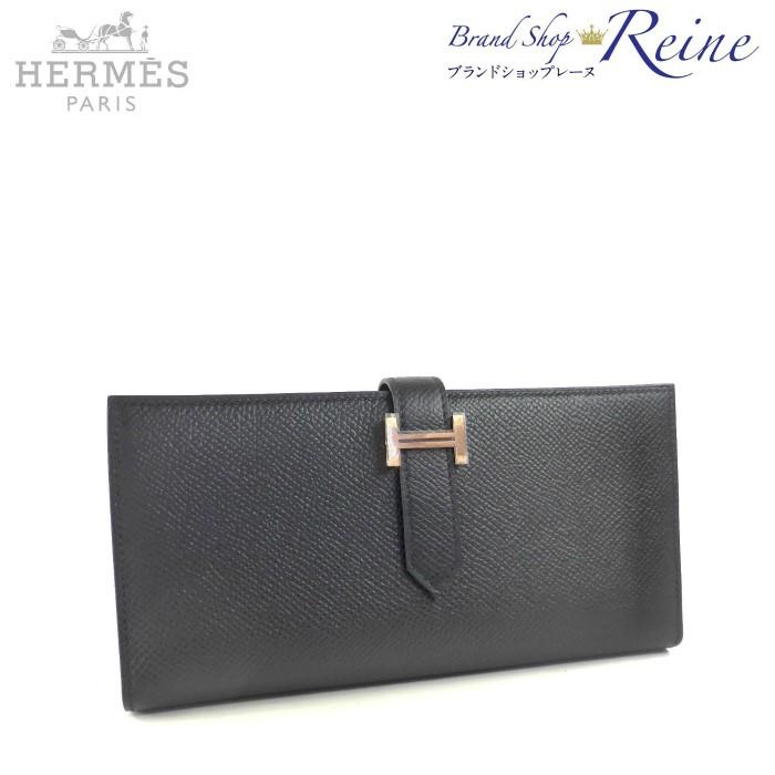 エルメス Hermes ベアン スフレ ヴォーエプソン ブラック C刻 二つ折り 長財布 新品 Archangelbrow Com