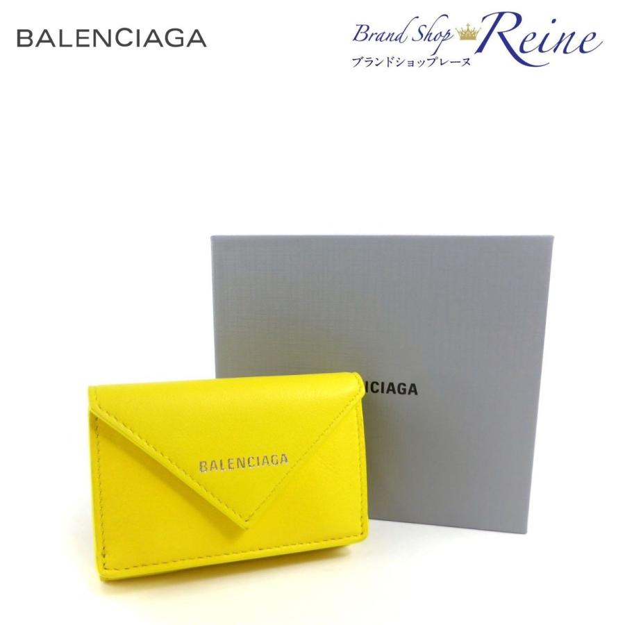 バレンシアガ Balenciaga ペーパー 40 Offの激安セール ミニ ウォレット 三つ折り財布 新品 コンパクト