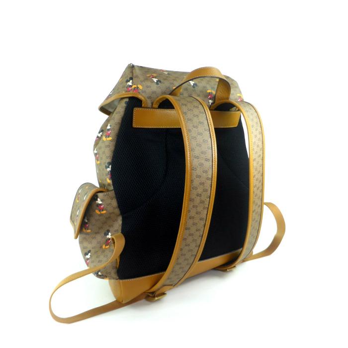 22激安通販 クーポン利用で人気のブランドバッグや財布がお買い得 グッチ Gucci 中古 6038 リュック バックパック キャンバス ミニggスプリーム ディズニーコラボ Disney バッグ Lncci La