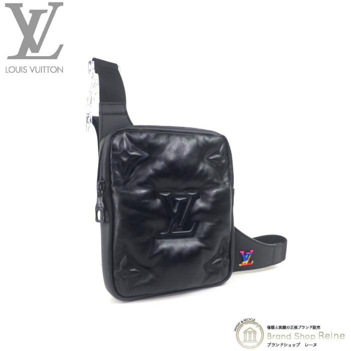ルイヴィトン Louis Vuitton ラムスキン M アシンメトリカル スリング ショルダー ボディ バッグ 黒 メンズ 新品同様 中古 Brandshop Reine 通販 Yahoo ショッピング