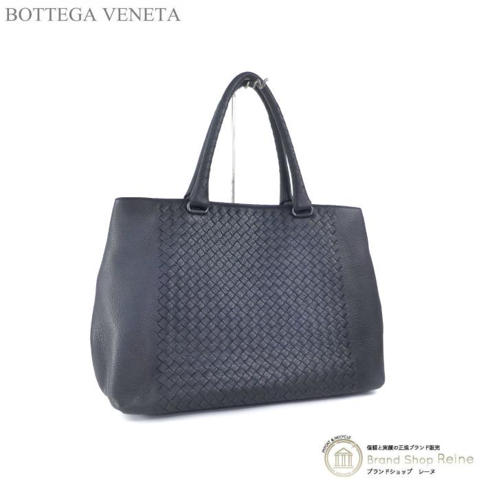 ボッテガ ヴェネタ Bottega Veneta イントレチャート ショルダー トート バッグ 4231 メンズ ブラック 美品 中古 0214 Brandshop Reine 通販 Yahoo ショッピング
