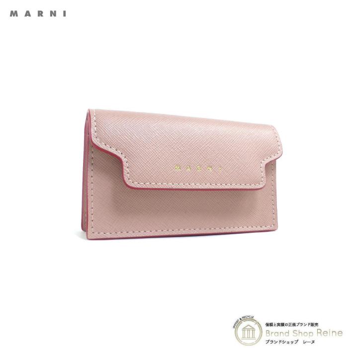 女性が喜ぶ カードケース カードホルダー ビジネス カーフスキン サフィアーノ マルニ Marni 人気のブランドバッグや財布がお買い得 ギフトにも 名刺入れ 新品 アザレア Pfmot05u17 財布 帽子 ファッション小物