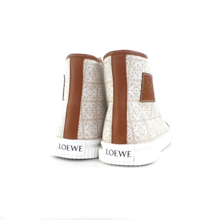 【公式】 ロエベ （LOEWE）アナグラム ハイトップ スニーカー 靴 M816282X31 ナチュラル ＃40【新 【1074400363】(38720円)