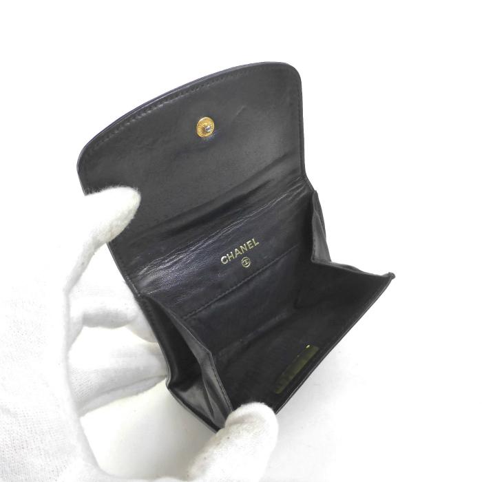 有名ブランド 中古 ブラック 小銭入れ コインケース Cc ココマーク キャビアスキン ヴィンテージ シャネル Chanel 人気のブランドバッグや財布がお買い得 ギフトにも 財布 Meorboston Org