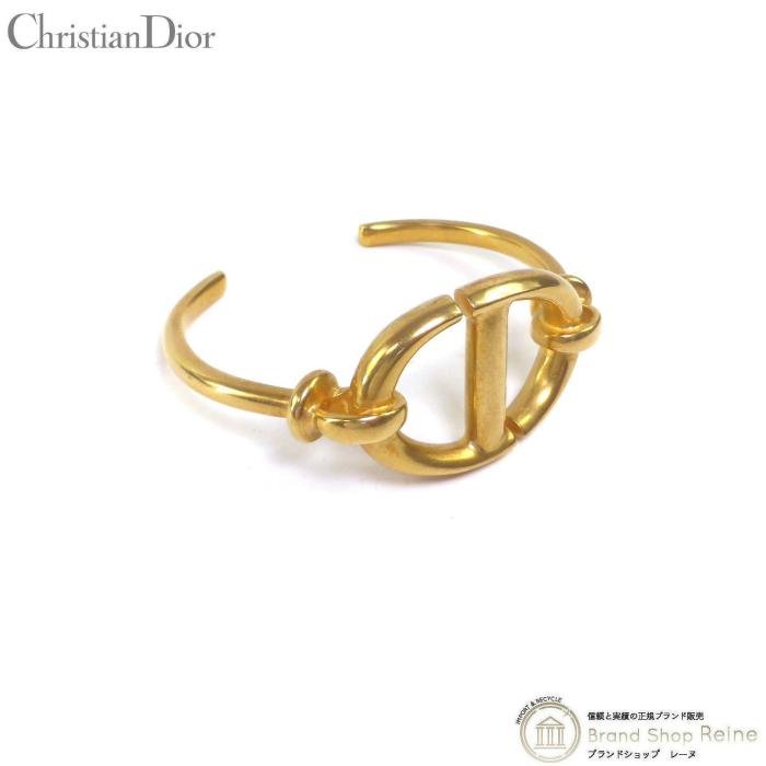 クリスチャンディオール （Christian Dior） CD Navy ロゴ バングル オープンカフ ブレスレット B1245CDNMT GP  ゴールド （未使用品）中古 :21-034586:Brandshop Reine - 通販 - Yahoo!ショッピング