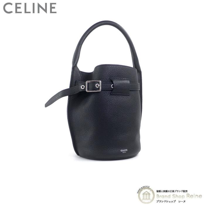 セリーヌ (CELINE) ビッグバッグ バケット ナノ ショルダー ハンド バッグ 18724 ブラック(中古) :21-034613:Brandshop Reine - 通販 - Yahoo!ショッピング 売り出し正本 セリーヌ ビッグバッグ バケットナノ 黒 ハンドバッグ