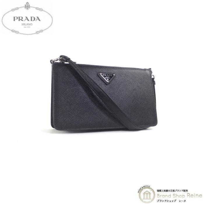 プラダ Prada サフィアーノ トライアングルロゴ ミニバッグ ショルダー 1bc155 Nero 新品 21 Brandshop Reine 通販 Yahoo ショッピング