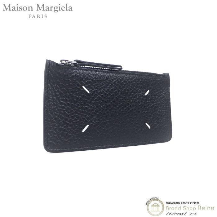 新素材新作 カードケース ウォレット カードホルダー Margiela） （Maison マルジェラ メゾン コインケース ブラック（新品） S56UI0143 小銭入れ 小銭入れ、コインケース