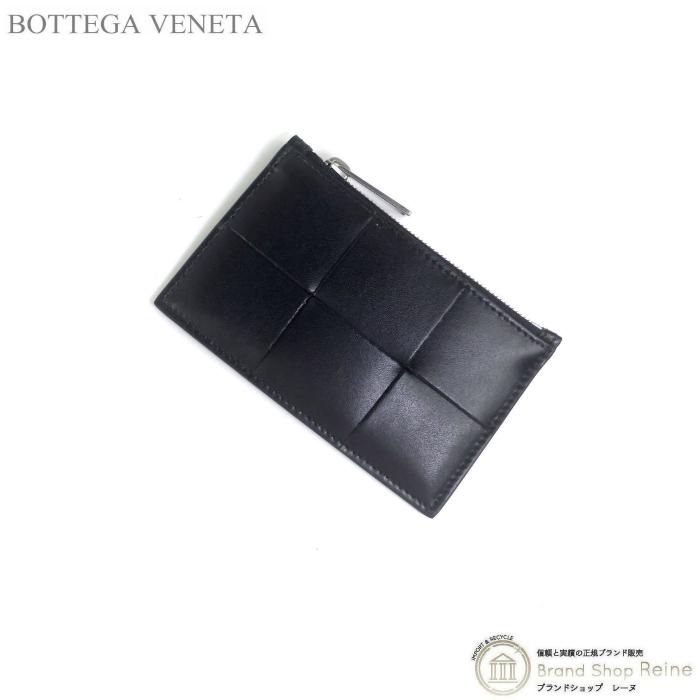 ボッテガ ヴェネタ （BOTTEGA VENETA） マキシイントレチャート ファスナー付き カードケース コインケース 681010  ブラック（新品） : 22-036342 : Brandshop Reine - 通販 - Yahoo!ショッピング