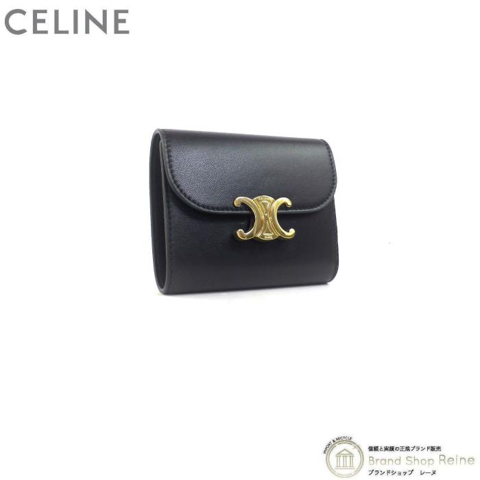 セリーヌ (CELINE) スモール フラップ ウォレット トリオンフ コンパクト 三つ折り 財布 10D78 ブラック(未使用品)中古 :22-036563:Brandshop Reine - 通販 - Yahoo!ショッピング セリーヌ (CELINE) スモール フラップ ウォレット トリオンフ コンパクト 三つ折り 財布 10D78 ブラック(未使用品)中古 :22-036563:Brandshop Reine - 通販 - Yahoo!ショッピング