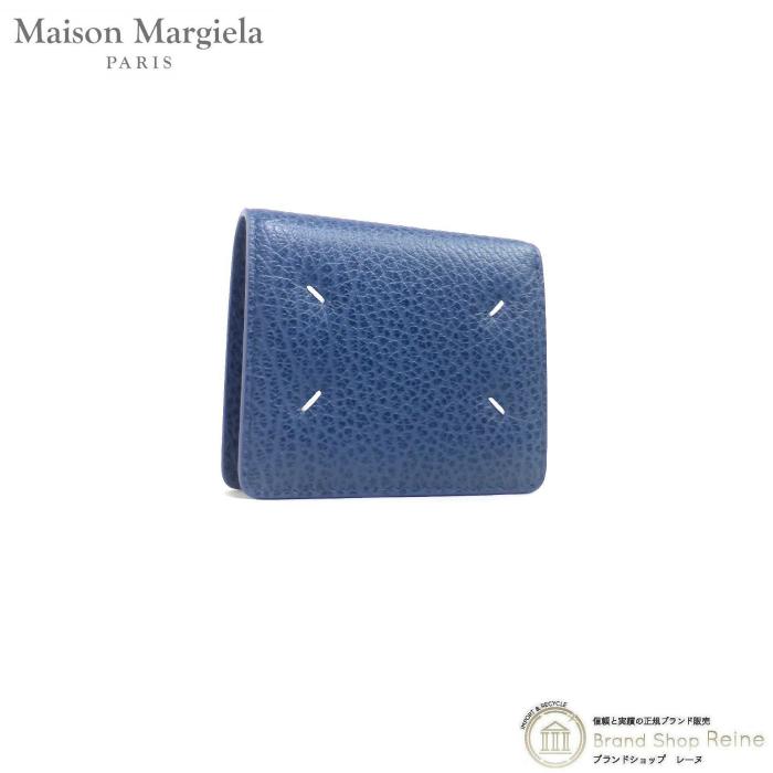 メゾン マルジェラ （Maison Margiela） バイフォールド カーフレザー ウォレット コンパクト 二つ折り 財布 S56UI0140  ブルー（新品） :22-036721:Brandshop Reine - 通販 - Yahoo!ショッピング