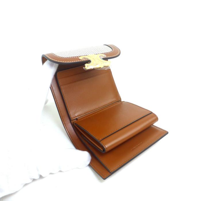 送料無料 セリーヌ CELINE スモールフラップ ウォレット トリオンフ