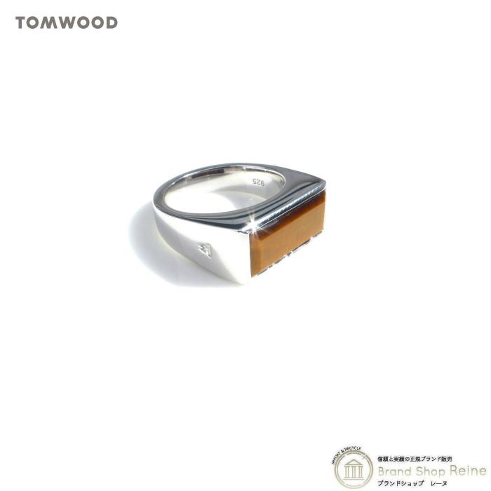 トムウッド （TOM WOOD） Peaky Ring ピーキー リング タイガーアイ シルバー 925 指輪 #48 8号