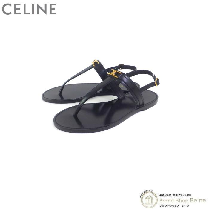 CELINE セリーヌ (CELINE) トリオンフ トング サンダル #38 CELINE セリーヌ (CELINE) トリオンフ トング サンダル #38